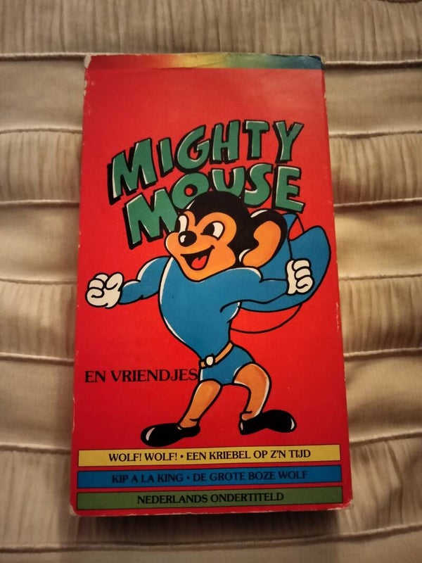 VHS videoband Mighty Mouse en vriendjes