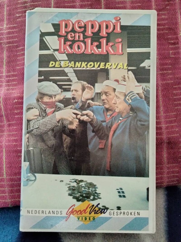 VHS videoband Peppi en Kokki de bankoverval