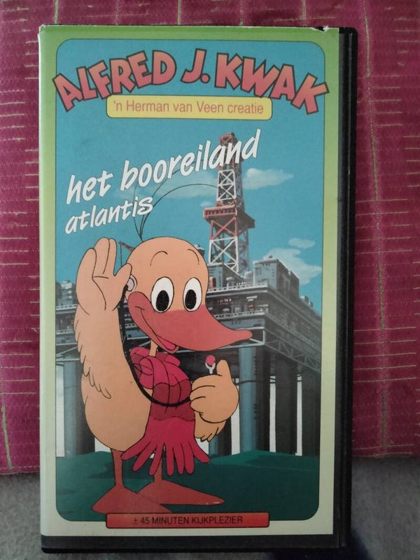 VHS videoband Alfred J. Kwak het booreiland Atlantis