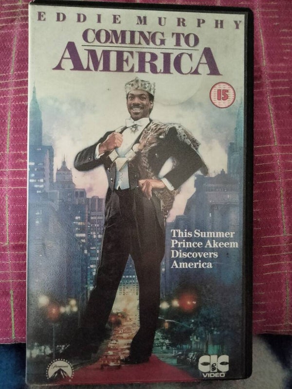 VHS videoband Coming to America