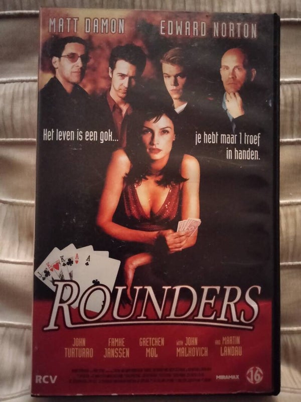 VHS Rounders (NIEUW IN PLASTIC )