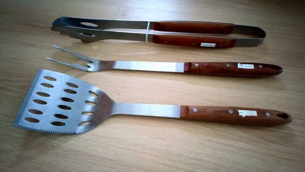 BBQ Barbecue Set Gabel / Quetscher / Boaster