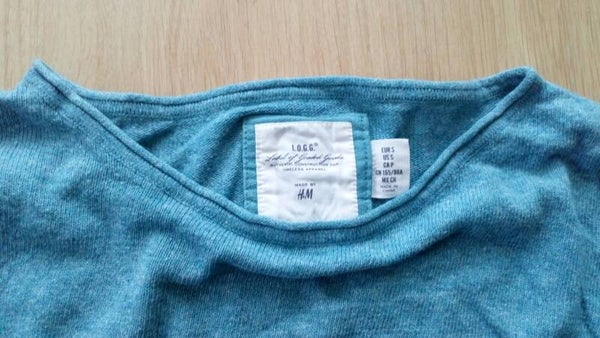 Trui L.O.G.G van H&M turquoise maat S