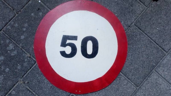 50 jaar verkeersbord 