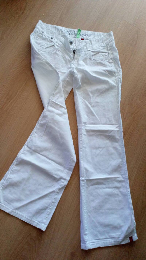 Broek Edc by Esprit linnen met katoen, maat 36