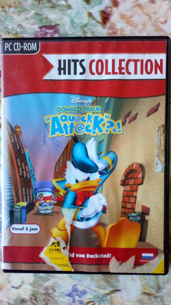 PC CD ROM - Disney's Donald Duck - Quack Attack - vanaf 6 jaar - Hits Collection -