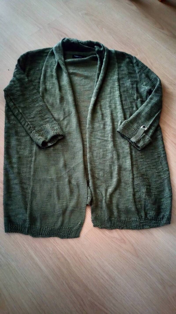 Vest Jean Pascale groen gehaakt maat S