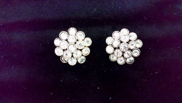 Oorbellen diamantjes 16 stuks