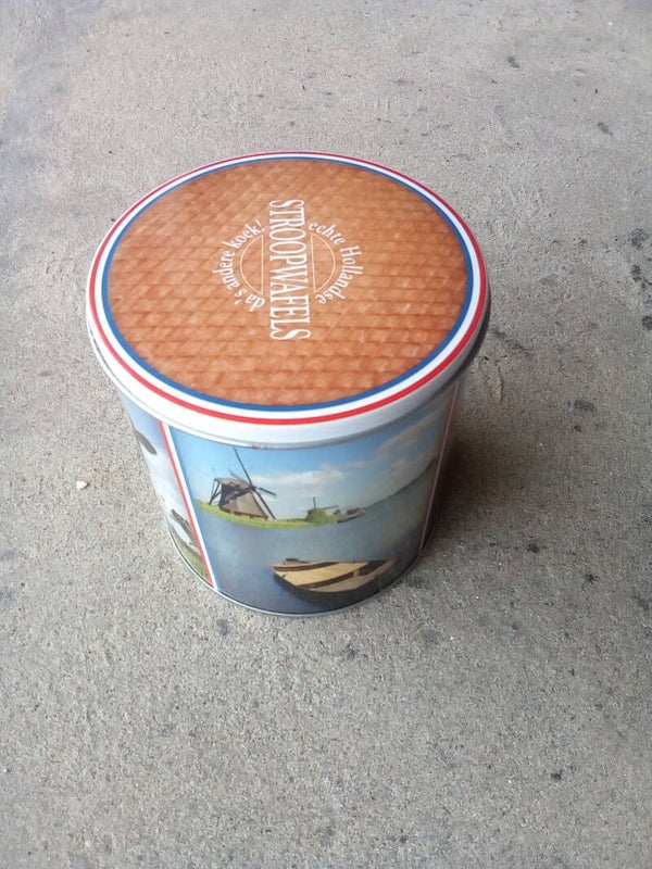 Blik voor stroopwafels