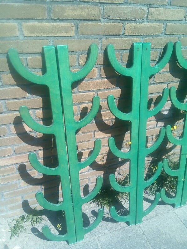 Decoratie / rekwisiet hout cactus