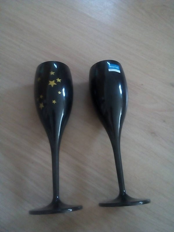 Kerst servies Koziol champagneglazen (NIEUW)