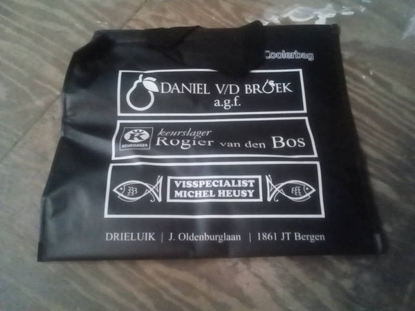 Koeltas met reclame