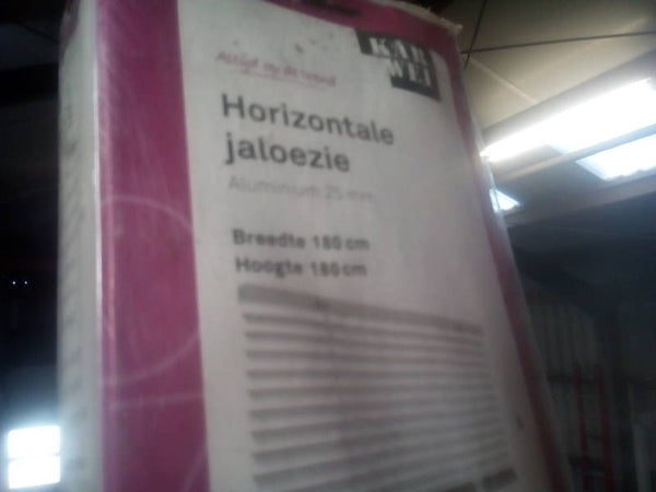 KARWEI horizontale jaloezie wit (201) 180 x 180 cm - 25 mm