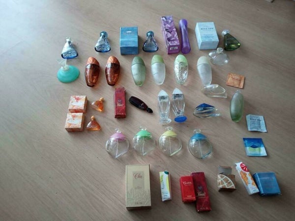 Parfumflesjes Yves Rocher (leeg) Vintage