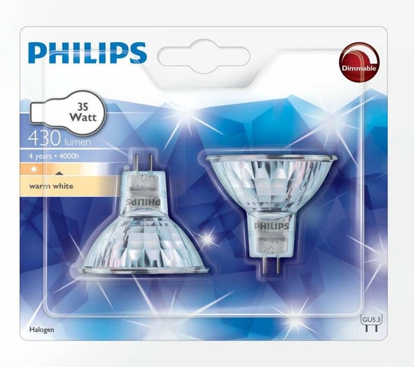 Philips 35 watt 430 lumen halogeen