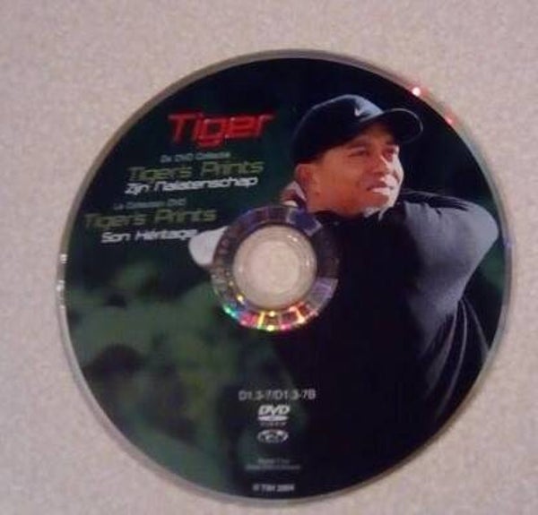 DVD Tiger Woods, de dvd collectie Tiger's prints zijn nalatenschap