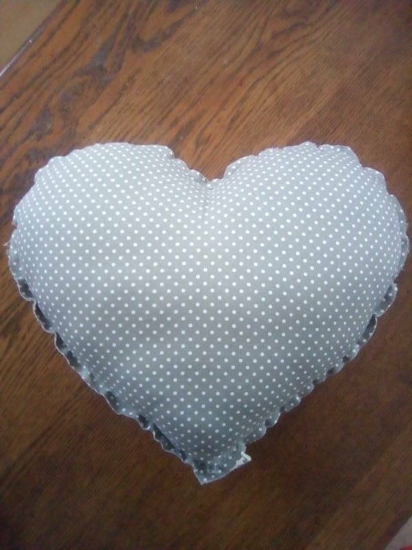 Kussen in de vorm van een hart,