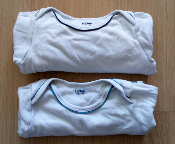Rompers 2x wit Hema, maat 98/104