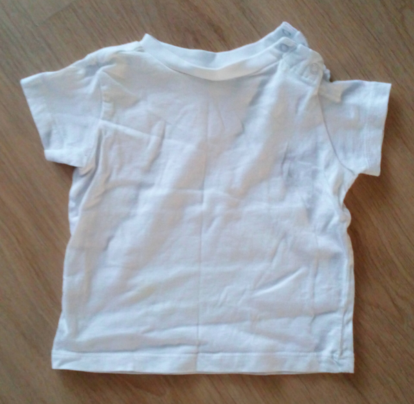 T-shirt C&A Baby Club wit, maat 68