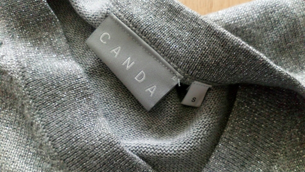 Trui Canda C&A zilver glinster maat S