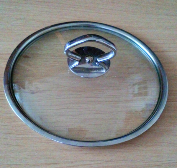 Pannendeksel RVS met glas