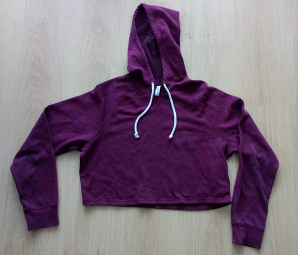 Sweater kort met capuchon Divided H&M, maat M