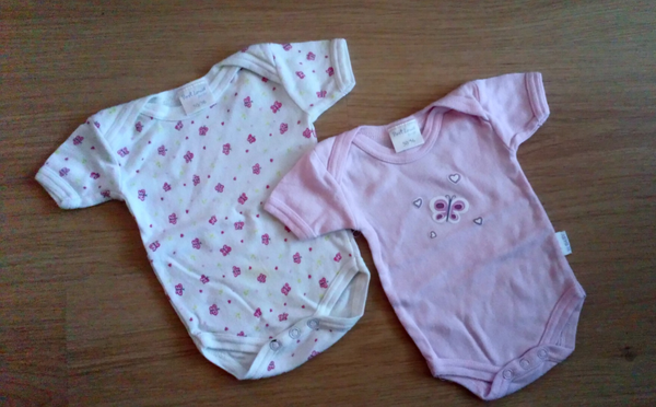 Rompers set Port Louis baby, maat 50 / 56 (2 Stuks)