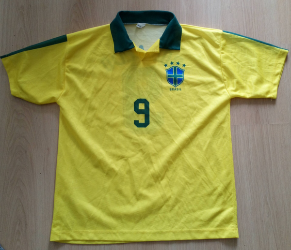 Fußballtrikot Ronaldo 9 Brasilien, Größe XL