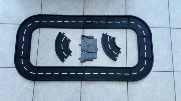 Auto rijbaan compleet met 3 extra stukken