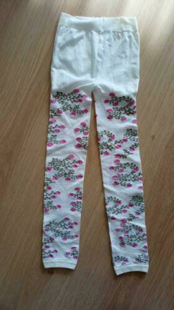 Legging met bloemmotief (nylon), maat 104/110