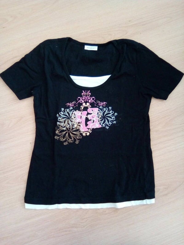 Top C&A Jessica met opdruk, maat 40