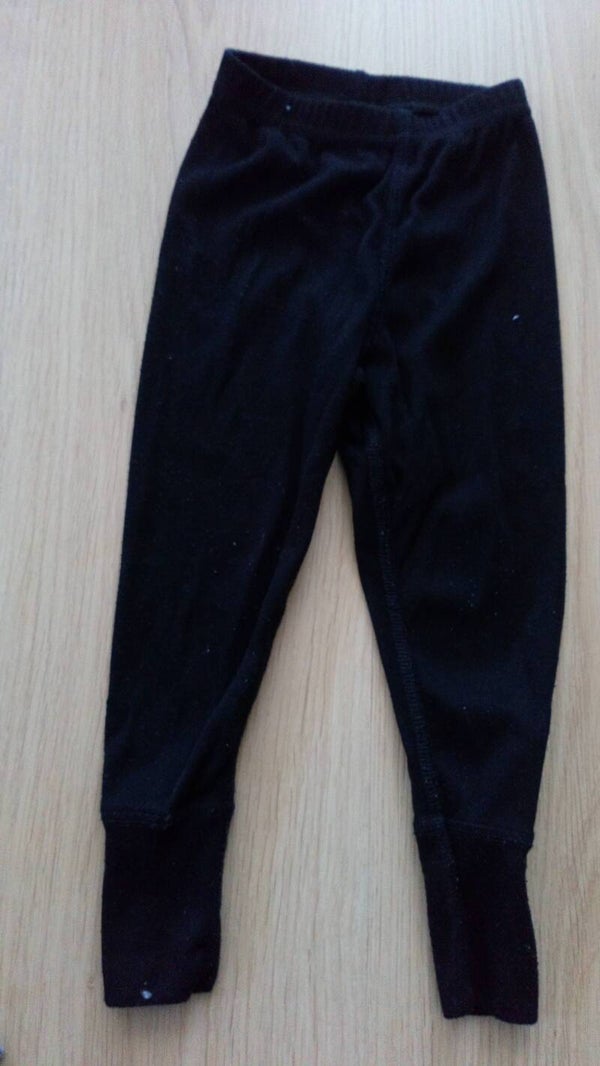 Broek thermo zwart, maat 92