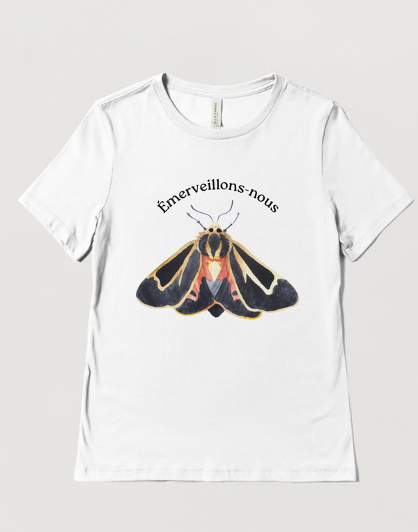 Tee-shirt Émerveille-Toi Papillon de nuit foncé