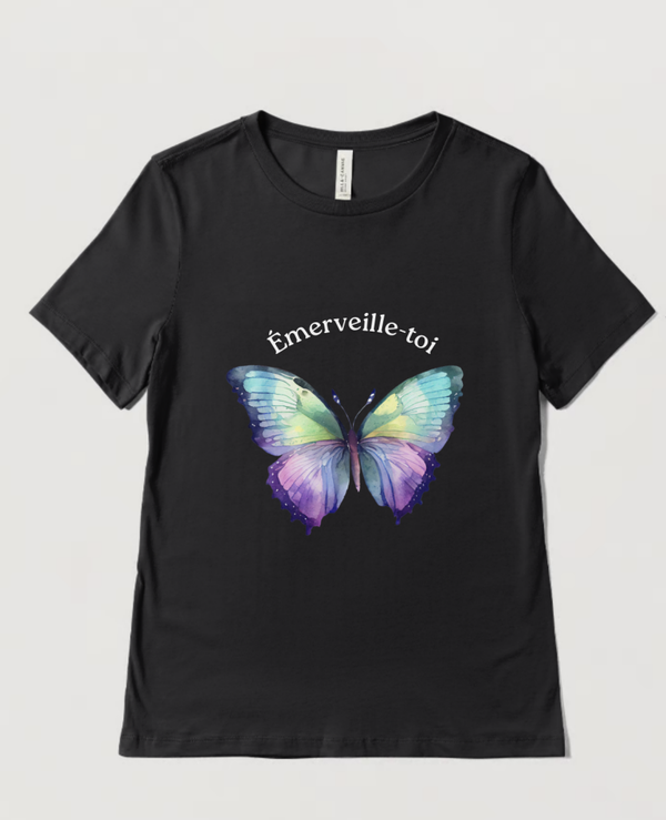 Tee-shirt Émerveille-Toi Papillon multicolor