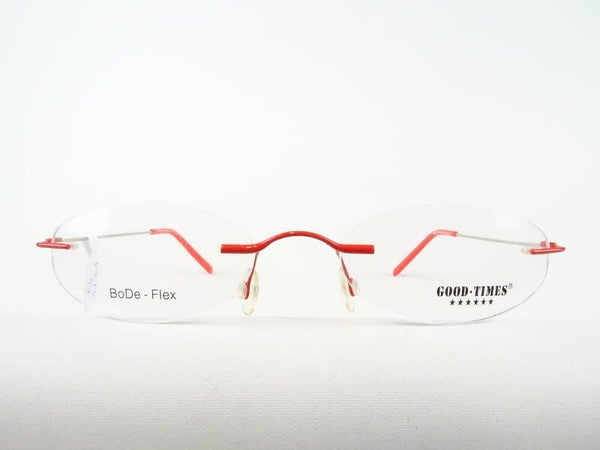 Rote randlose Brille elastisch leichte Brillengestelle kleine Brillenfassungen Gr. S 130mm ES3131