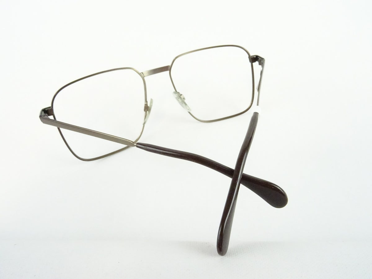 Vintagebrille Marke Menrad Brille großes Metall Brillengestell für 