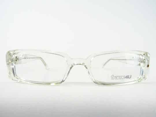 Kleine transparente Brillen Brillengestelle mit Strass Damenfassung Brille mit Punkten Gr. XS 124 mm SPOT Transparent
