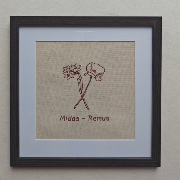 Geboortebloemen om in te kaderen