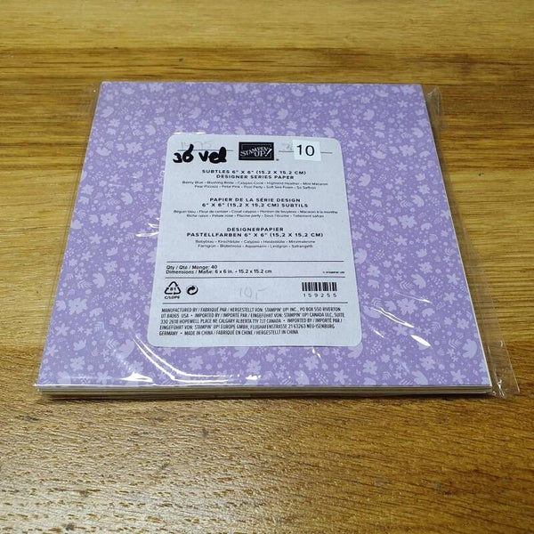 Dessinpapier Subtles 6 inch