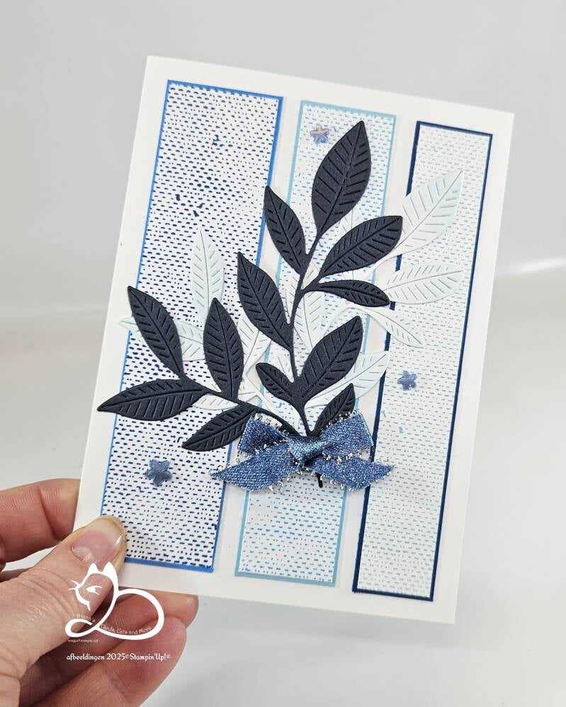 blauwe kaart, nature's symphony, lasting linene, Diana van Otterlo©, Stampin'Up!®,