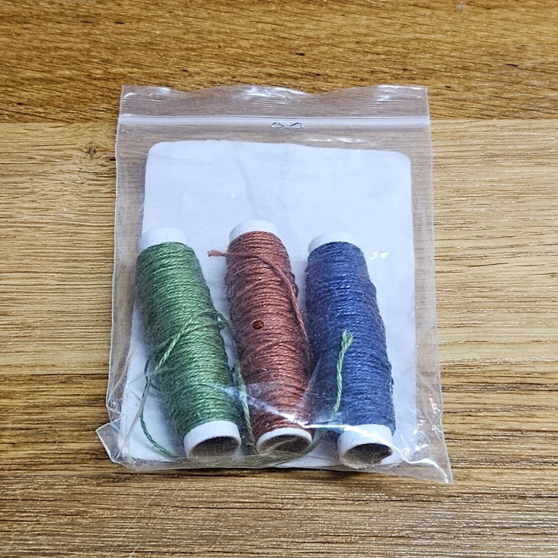 Lint- linnen draad in natuurtinten