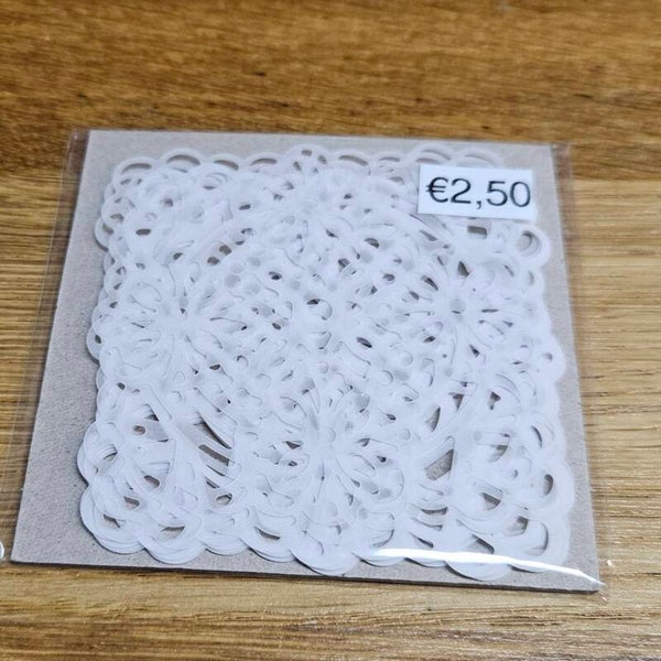 DIV square vellum doilies