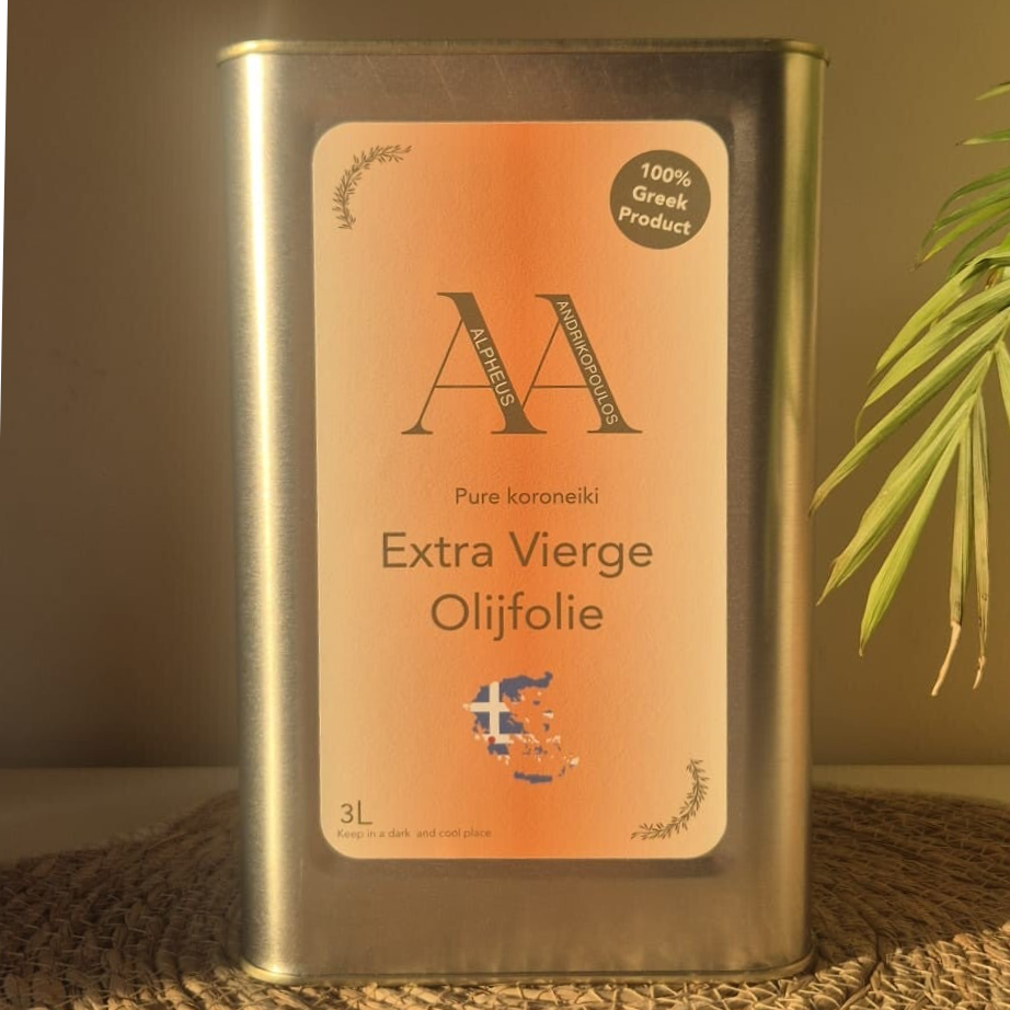 Premium Griekse Extra Vierge Olijfolie - 3 L