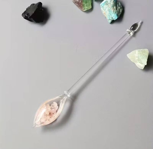 Glasphiole Rosenquarz