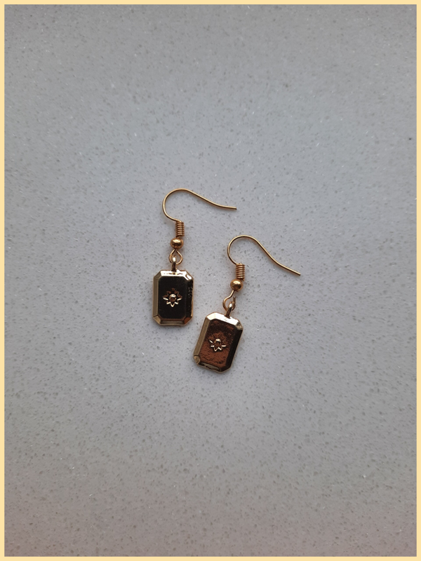 golden star oorbellen