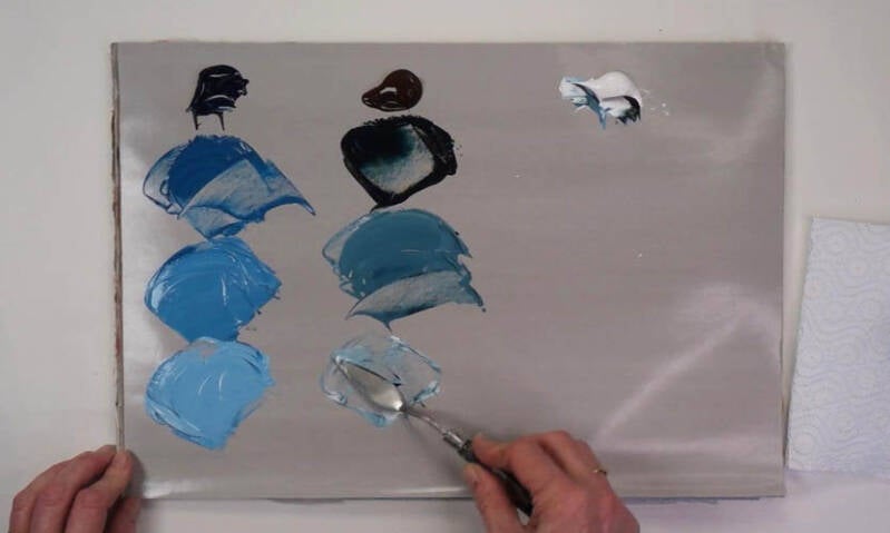 Kleuren mengen met acrylverf