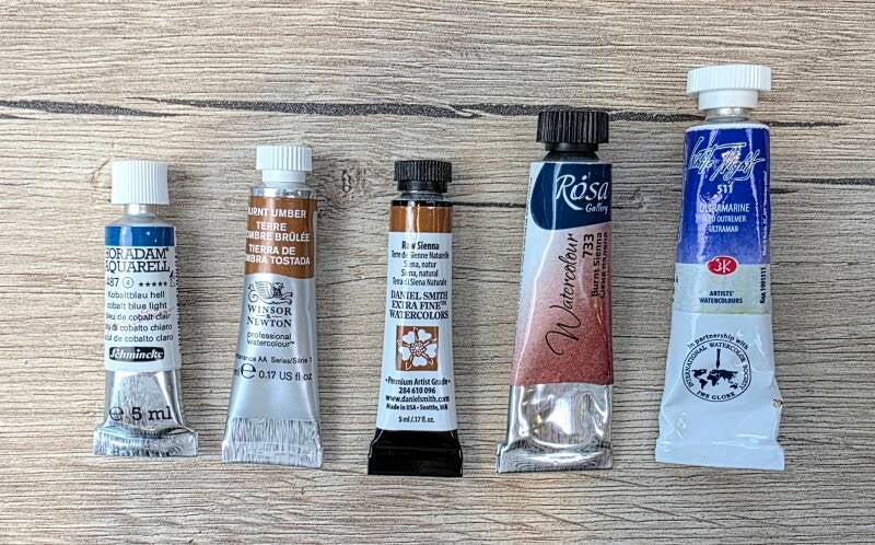 Aquarelverf in tubes