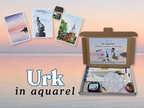 Urk in aquarel schilderpakket