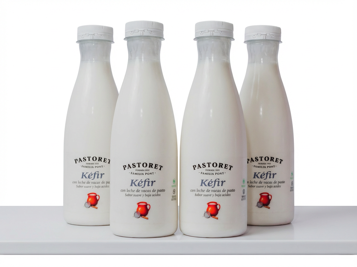 PASTORET Pack 4 Kéfir bebible natural de vaca 550 ml