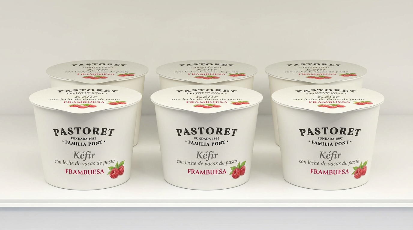 PASTORET Pack 6 Kéfir con frambuesas 170 g